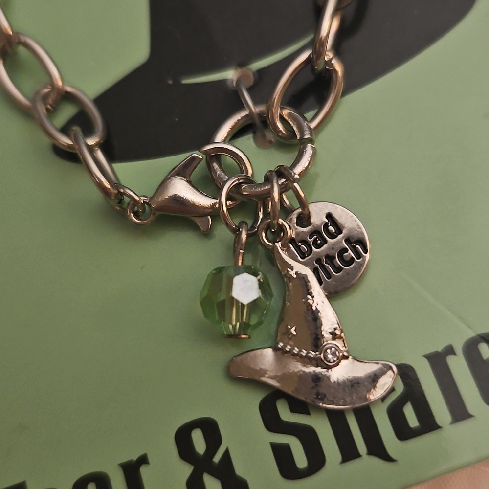 3/$30 Best Friends Good & Bad Witch Wicked Tear & Share Bracelet Set - Picture 5 of 6